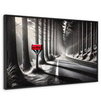 Cuadros Decorativos Canvas Revolution | Carta Al Viento | Rectangular | Portada | Marco Negro