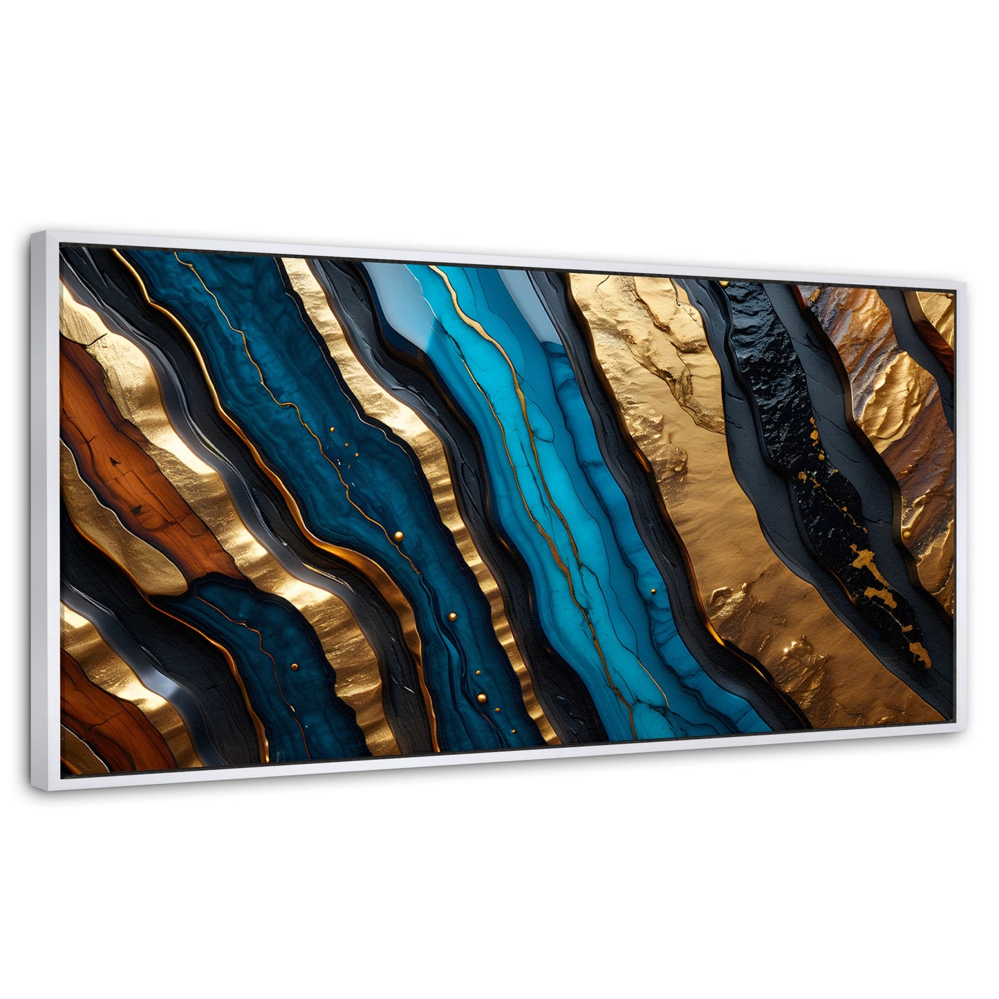 Cuadros Decorativos Canvas Revolution | Cascadas Turquezas | Panoramico | Portada