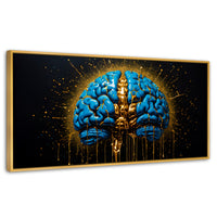 Cuadros Decorativos Canvas Revolution | Cerebro Luminoso | Panoramico | Portada | Marco Madera