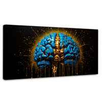 Cuadros Decorativos Canvas Revolution | Cerebro Luminoso | Panoramico | Portada | Marco SinMarco