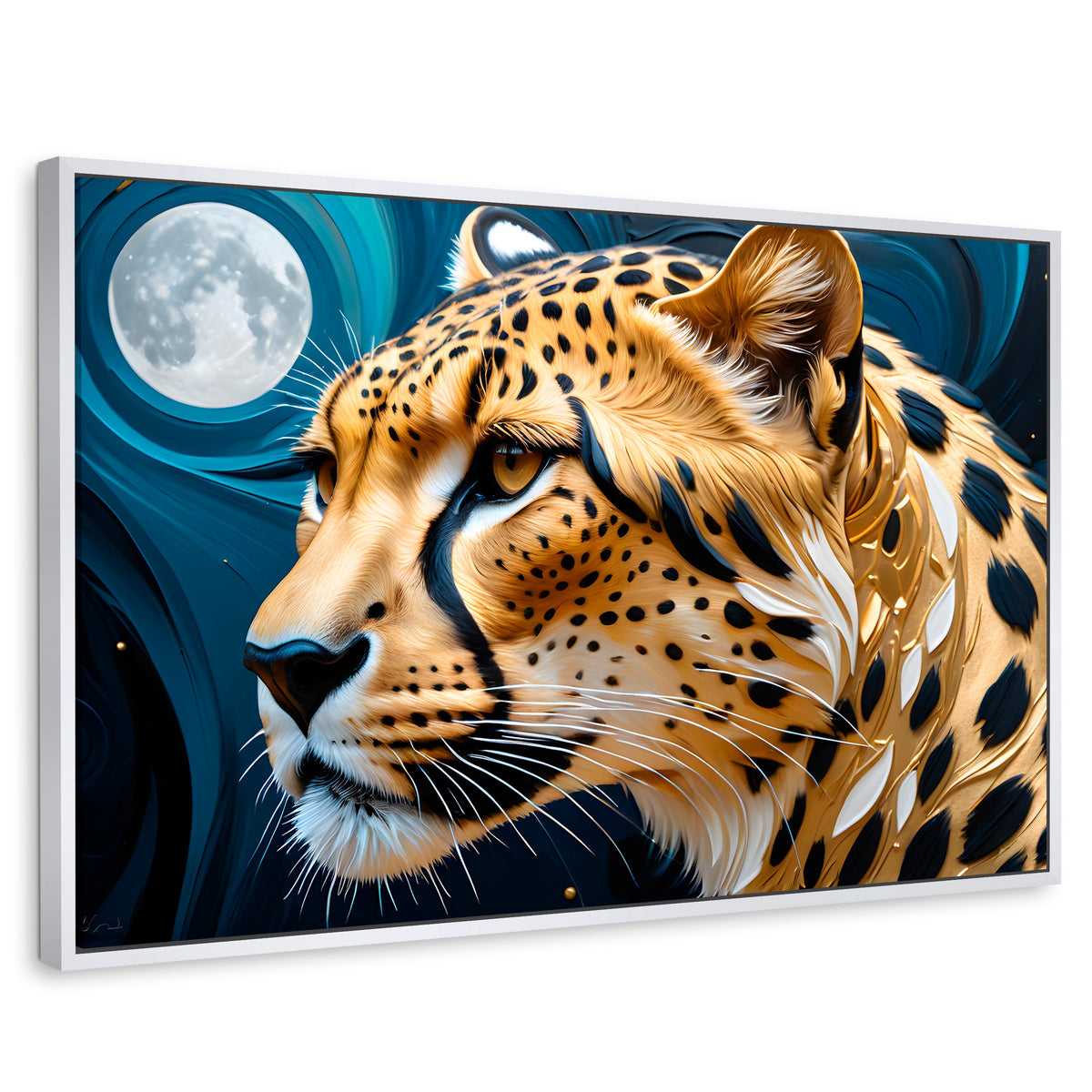 Cuadros Decorativos Canvas Revolution | Chita Real Luna | Rectangular | Portada | Marco Blanco