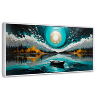 Cuadros Decorativos Canvas Revolution | Cielo En El Lago | Panoramico | Portada