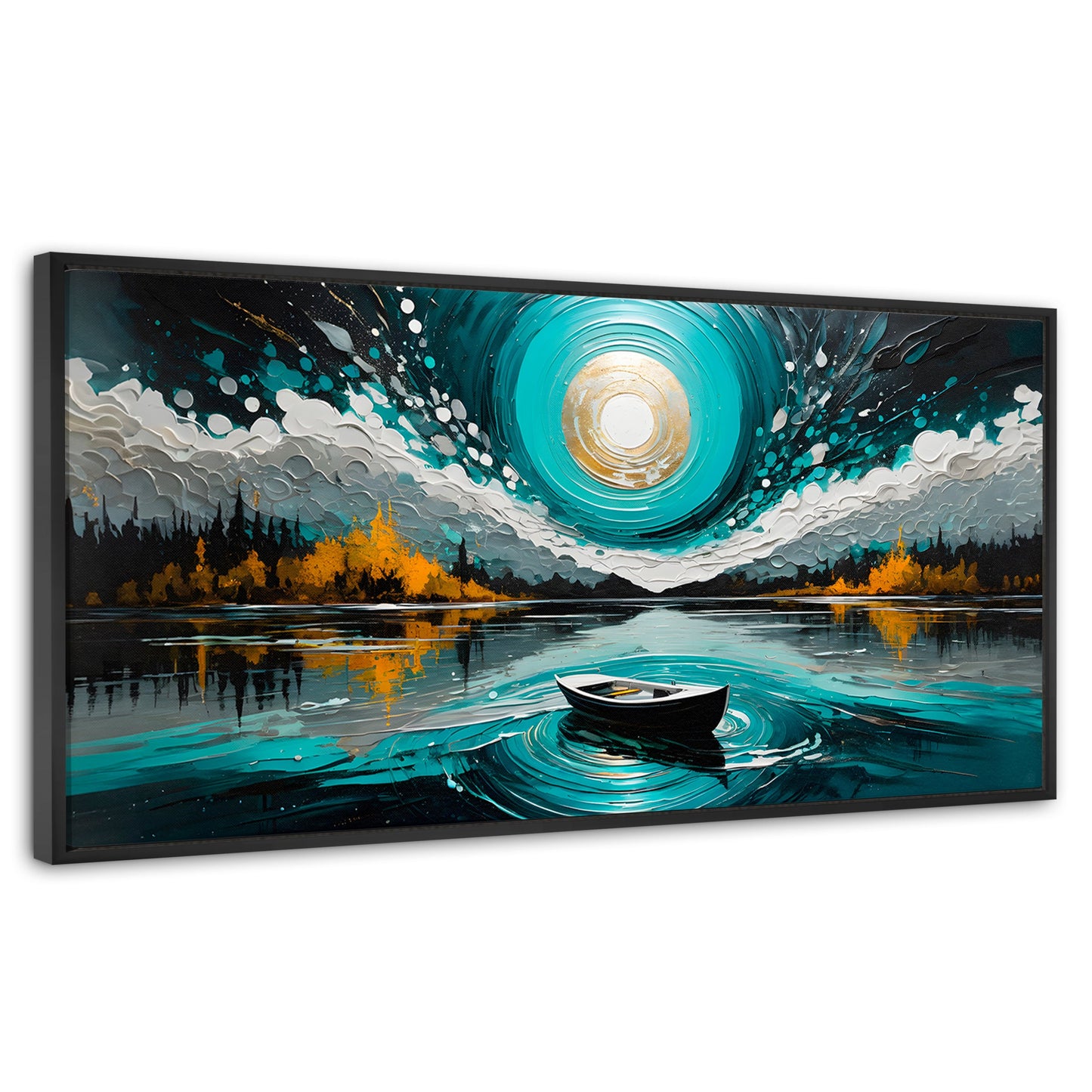 Cuadros Decorativos Canvas Revolution | Cielo En El Lago | Panoramico | Portada