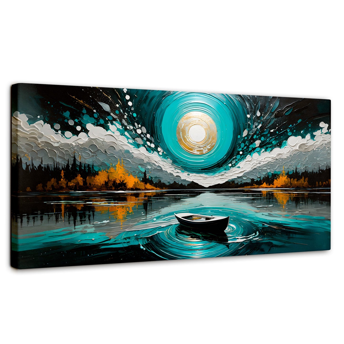 Cuadros Decorativos Canvas Revolution | Cielo En El Lago | Panoramico | Portada
