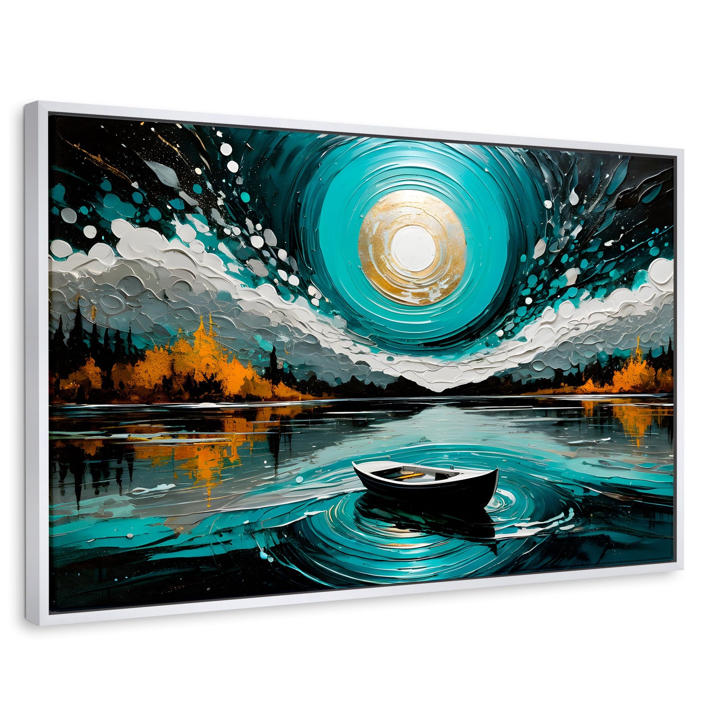 Cuadros Decorativos Canvas Revolution | Cielo En El Lago | Rectangular | Portada