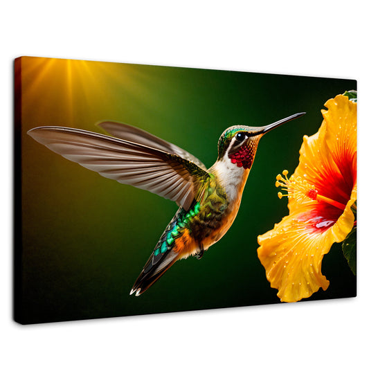 Cuadros Decorativos Canvas Revolution | Colibri Ala Nectar | Rectangular | Portada | Marco SinMarco