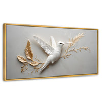 Cuadros Decorativos Canvas Revolution | Colibri Armonioso | Panoramico | Portada | Marco Madera