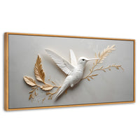 Cuadros Decorativos Canvas Revolution | Colibri Armonioso | Panoramico | Portada | Marco Negro
