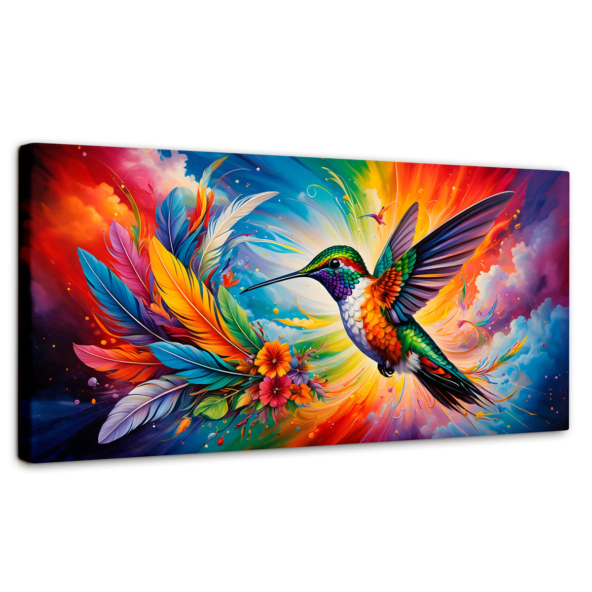 Cuadros Decorativos Canvas Revolution | Colibri Celestial | Panoramico | Portada | Marco SinMarco