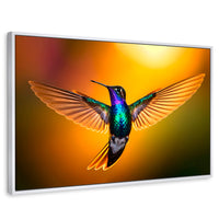 Cuadros Decorativos Canvas Revolution | Colibri Encantado | Rectangular | Portada | Marco Blanco