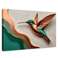 Cuadros Decorativos Canvas Revolution | Colibri Esmeralda | Rectangular | Portada | Marco SinMarco