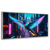 Cuadros Decorativos Canvas Revolution | Colibri Estelar | Panoramico | Portada | Marco Blanco