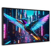 Cuadros Decorativos Canvas Revolution | Colibri Estelar | Rectangular | Portada | Marco Negro