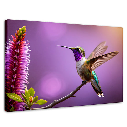 Cuadros Decorativos Canvas Revolution | Colibri Floresta | Rectangular | Portada | Marco SinMarco