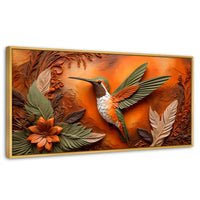 Cuadros Decorativos Canvas Revolution | Colibri Sublime | Panoramico | Portada | Marco Madera