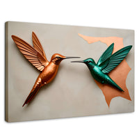 Cuadros Decorativos Canvas Revolution | Colibri Verde Cobre | Rectangular | Portada | Marco SinMarco