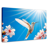Cuadros Decorativos Canvas Revolution | Colibri Y Sol | Rectangular | Portada | Marco SinMarco