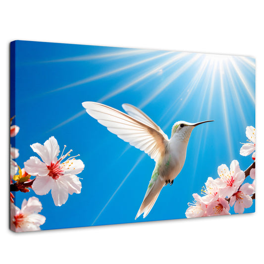 Cuadros Decorativos Canvas Revolution | Colibri Y Sol | Rectangular | Portada | Marco SinMarco