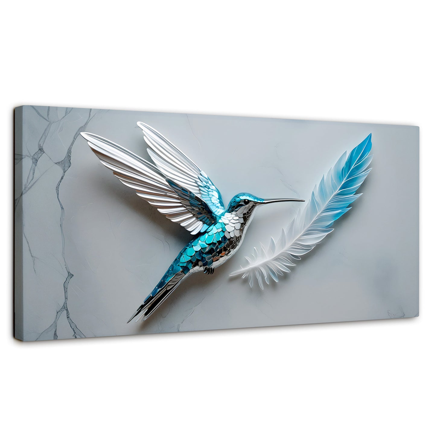 Cuadros Decorativos Canvas Revolution | Colibri Zafiro | Panoramico | Portada | Marco SinMarco