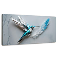 Cuadros Decorativos Canvas Revolution | Colibri Zafiro | Panoramico | Portada | Marco SinMarco