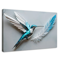 Cuadros Decorativos Canvas Revolution | Colibri Zafiro | Rectangular | Portada | Marco SinMarco