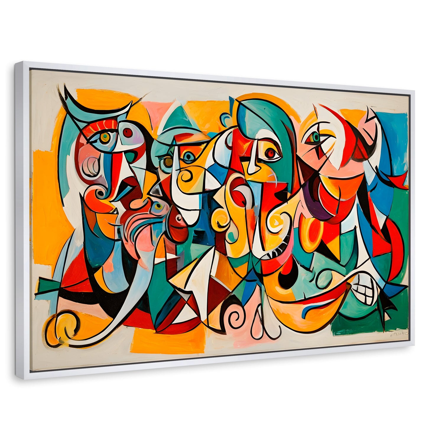Cuadros Decorativos Canvas Revolution | Colorido Cubismo | Rectangular | Portada