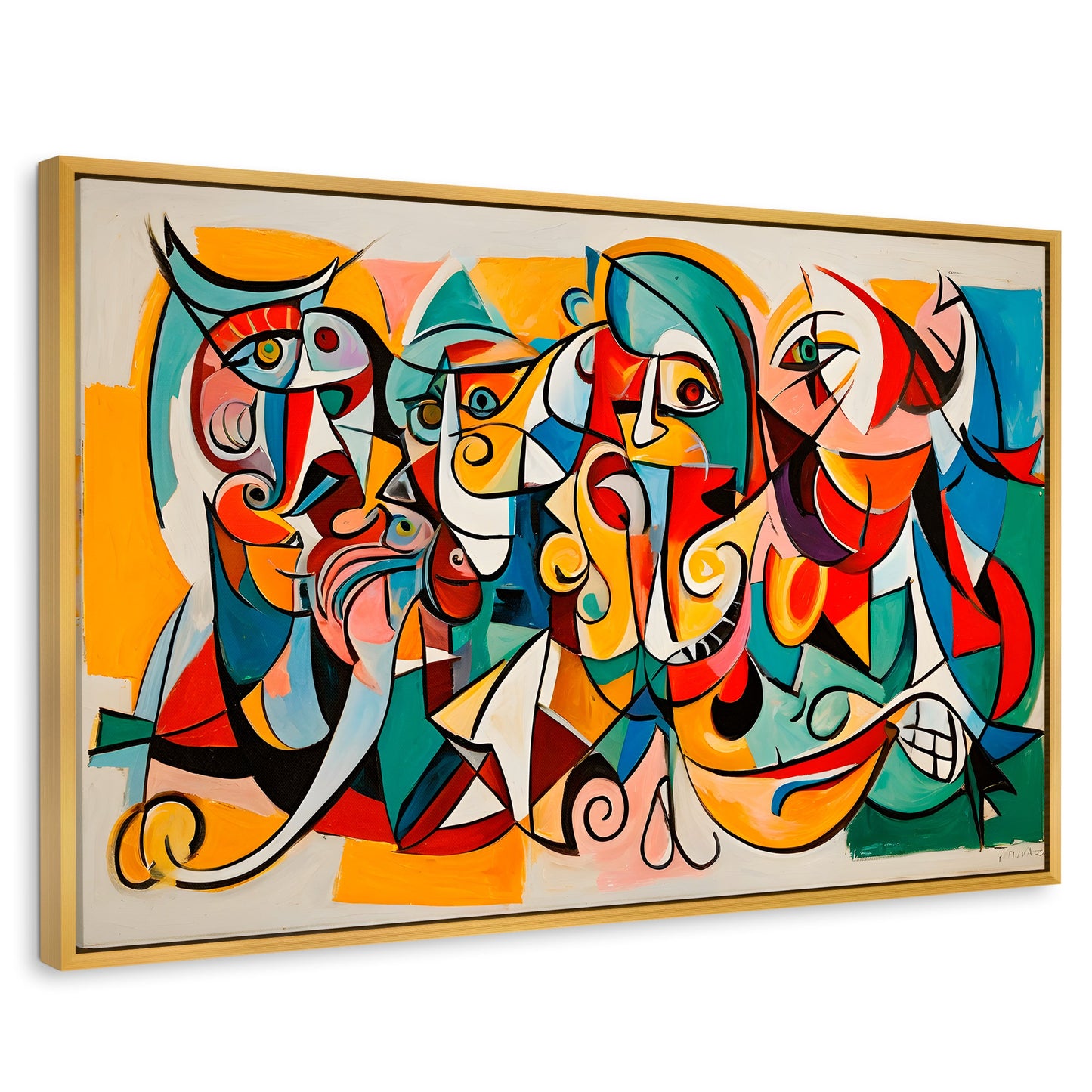Cuadros Decorativos Canvas Revolution | Colorido Cubismo | Rectangular | Portada
