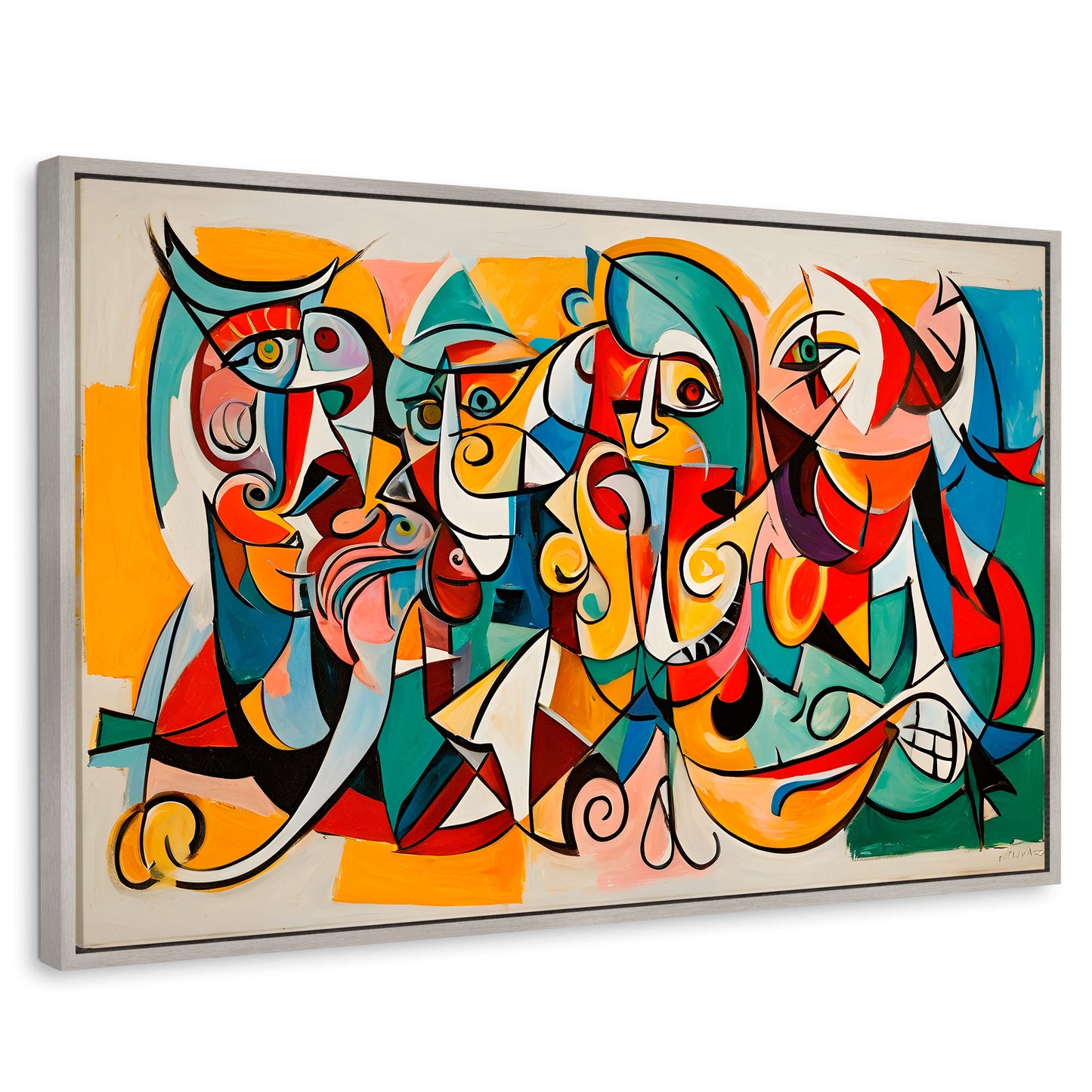 Cuadros Decorativos Canvas Revolution | Colorido Cubismo | Rectangular | Portada