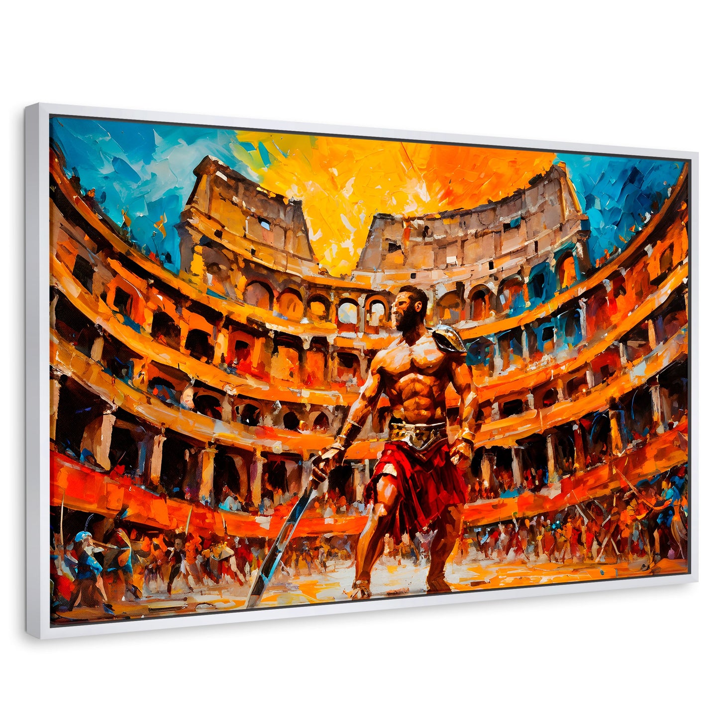 Cuadros Decorativos Canvas Revolution | Combate Gladiador | Rectangular | Portada