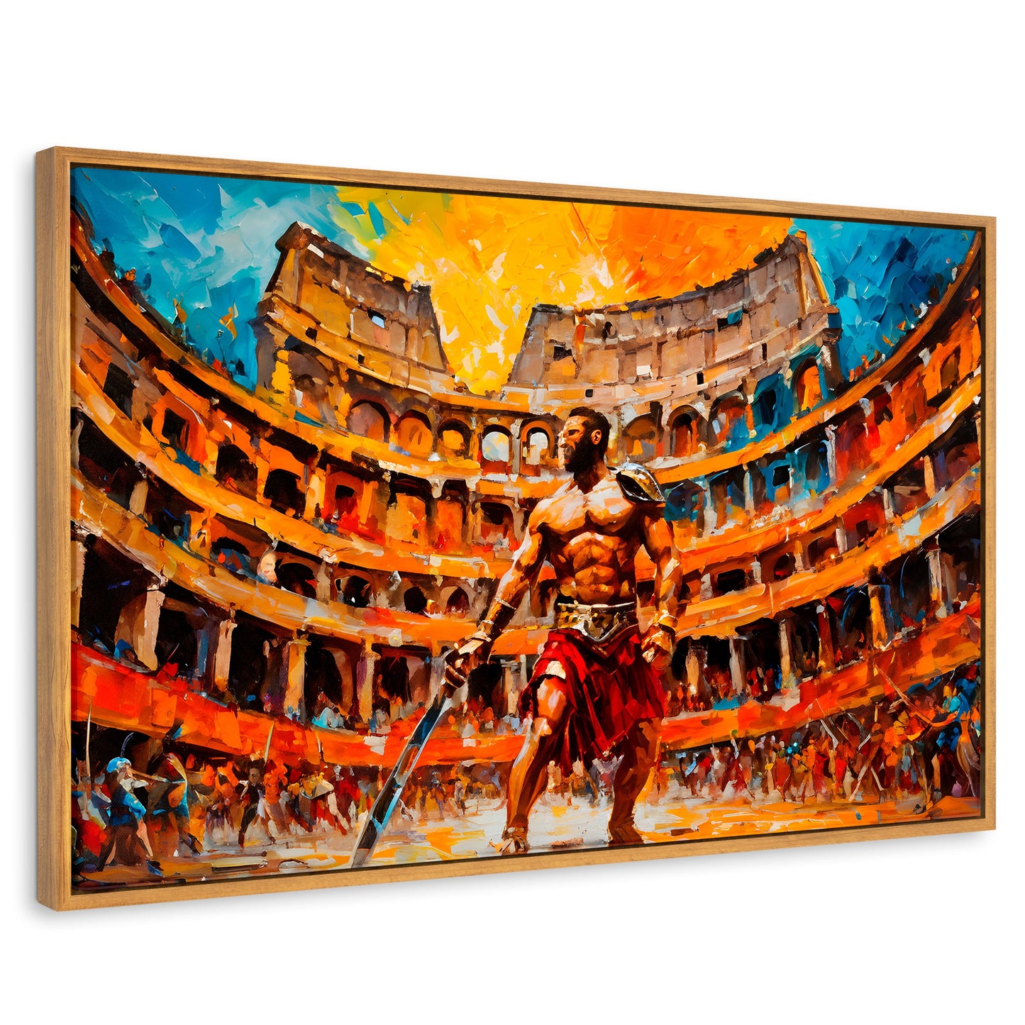 Cuadros Decorativos Canvas Revolution | Combate Gladiador | Rectangular | Portada