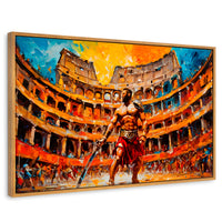 Cuadros Decorativos Canvas Revolution | Combate Gladiador | Rectangular | Portada