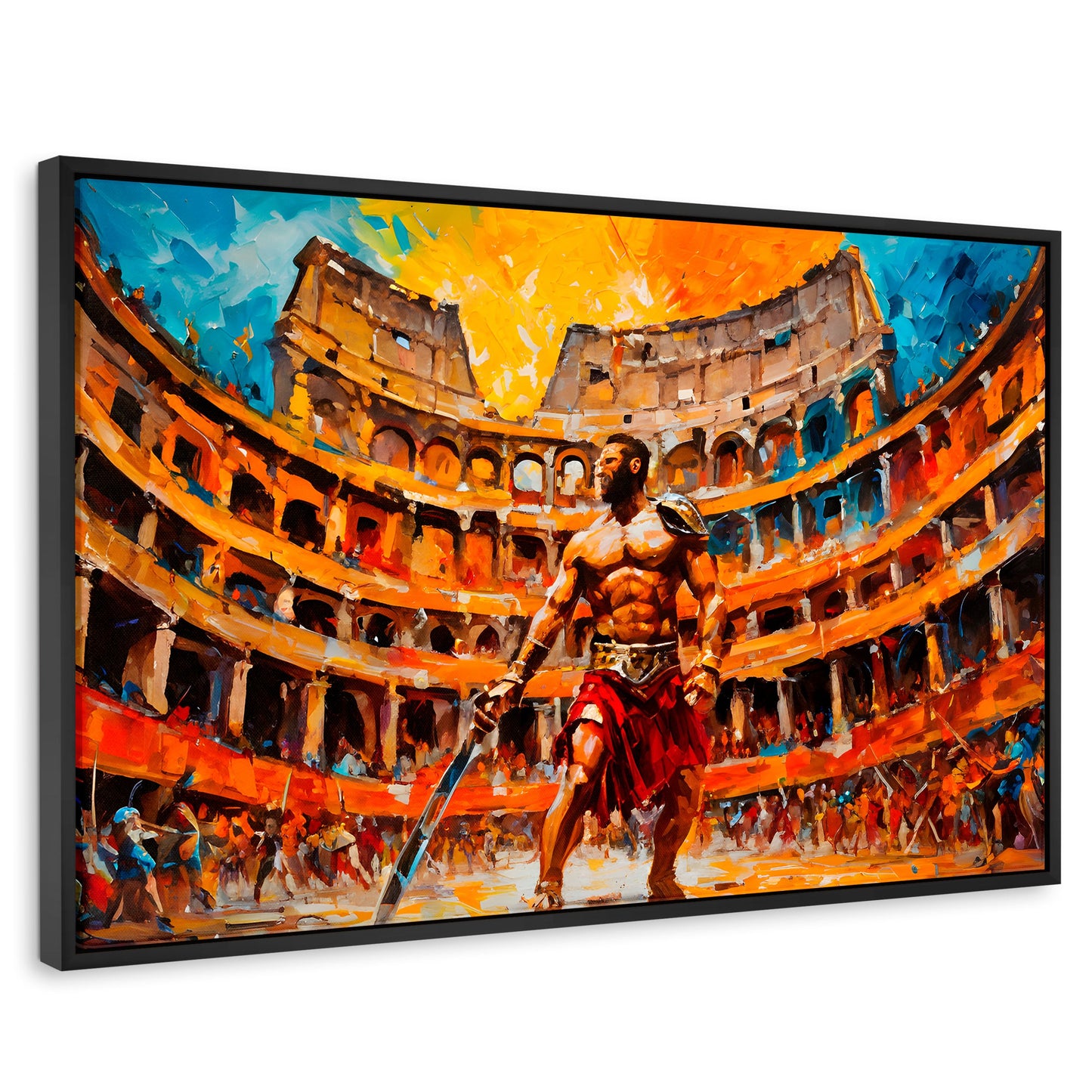 Cuadros Decorativos Canvas Revolution | Combate Gladiador | Rectangular | Portada