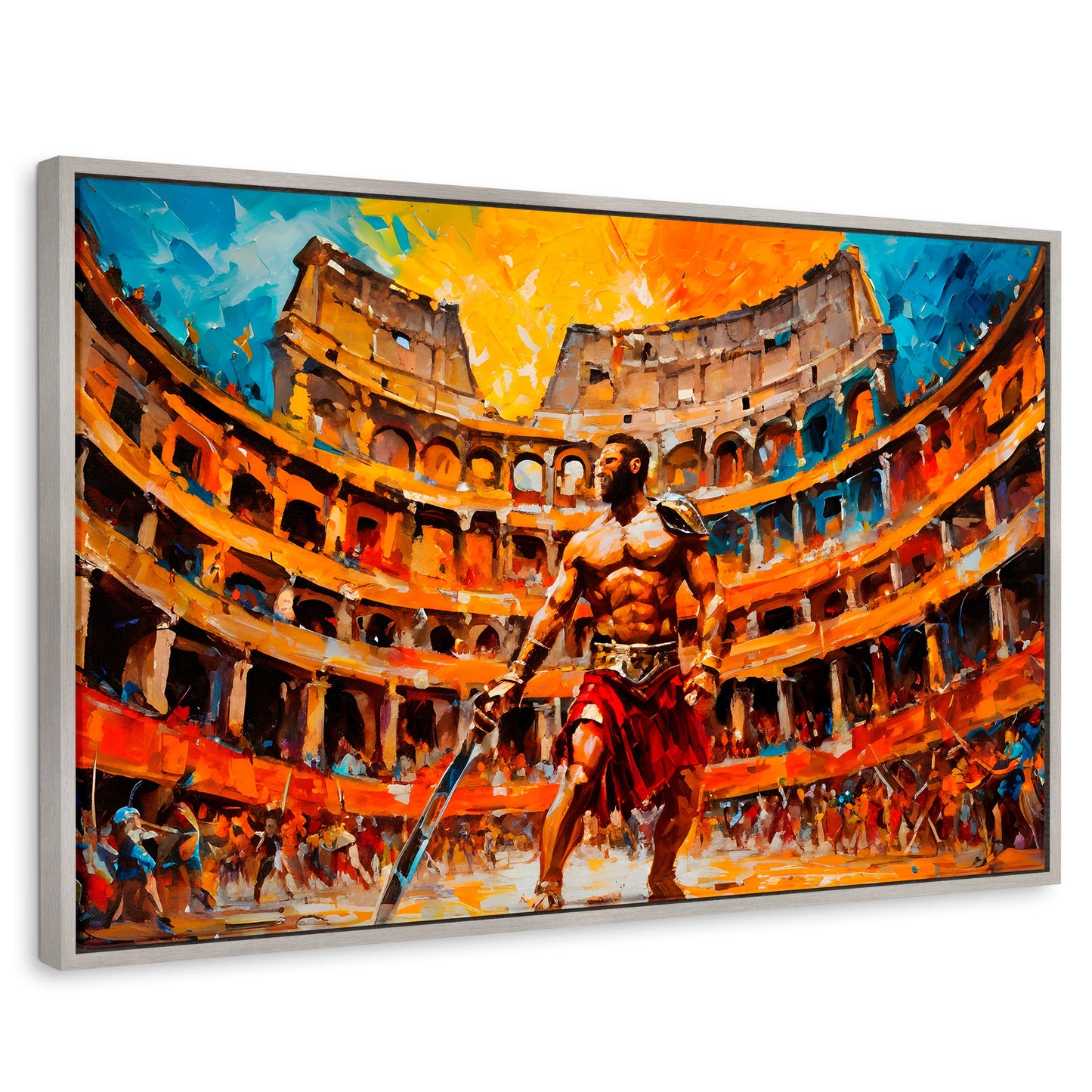 Cuadros Decorativos Canvas Revolution | Combate Gladiador | Rectangular | Portada