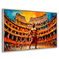 Cuadros Decorativos Canvas Revolution | Combate Gladiador | Rectangular | Portada