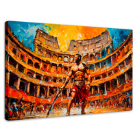 Cuadros Decorativos Canvas Revolution | Combate Gladiador | Rectangular | Portada
