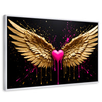 Cuadros Decorativos Canvas Revolution | Corazon Divino | Rectangular | Portada | Marco Blanco