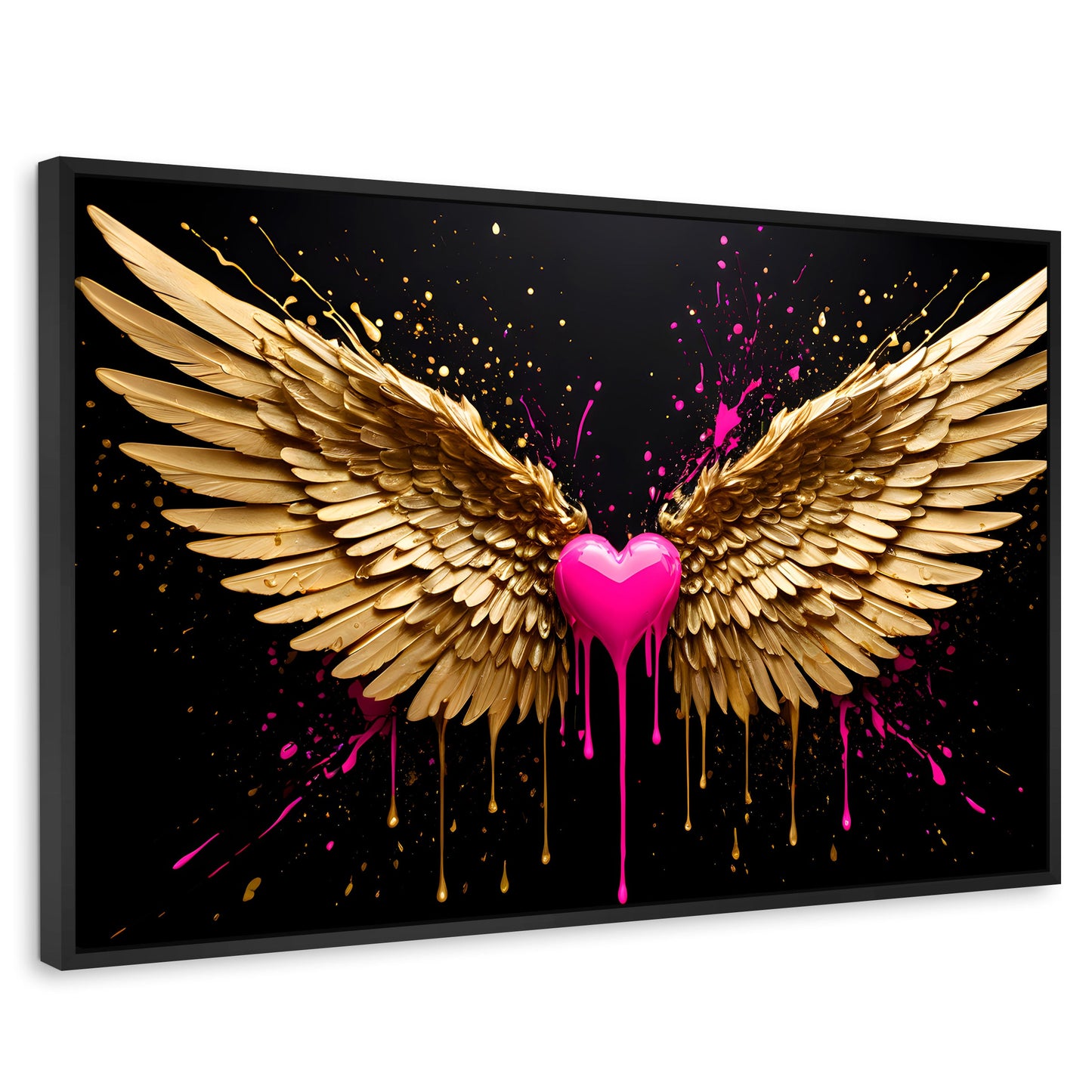 Cuadros Decorativos Canvas Revolution | Corazon Divino | Rectangular | Portada | Marco Negro