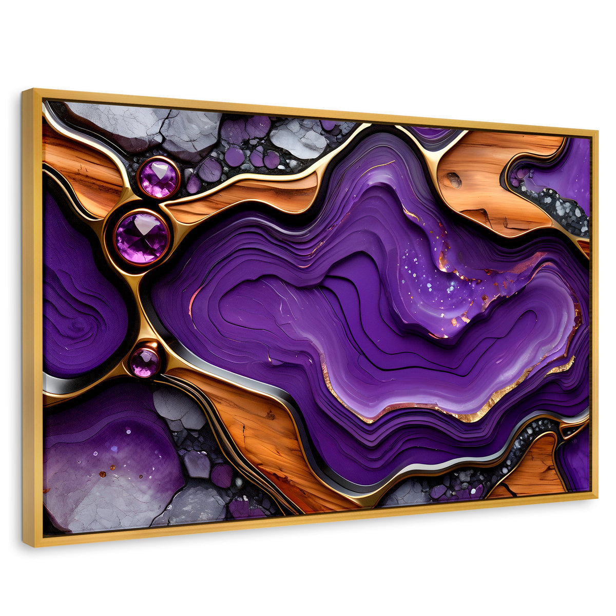 Cuadros Decorativos Canvas Revolution | Cristales Purpura | Rectangular | Portada