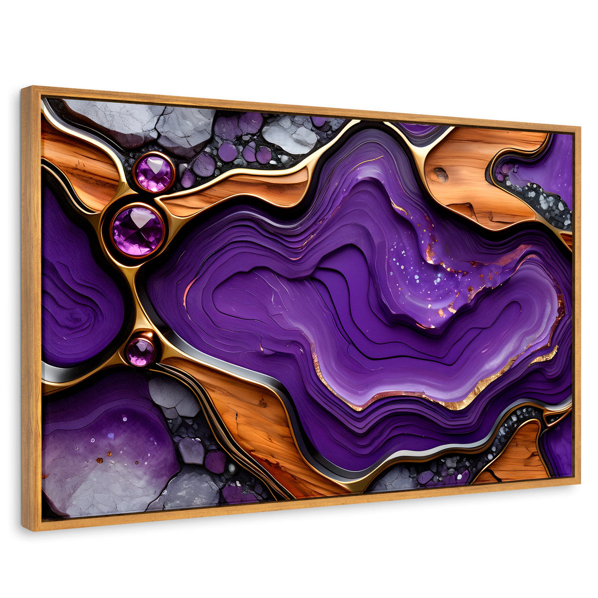 Cuadros Decorativos Canvas Revolution | Cristales Purpura | Rectangular | Portada