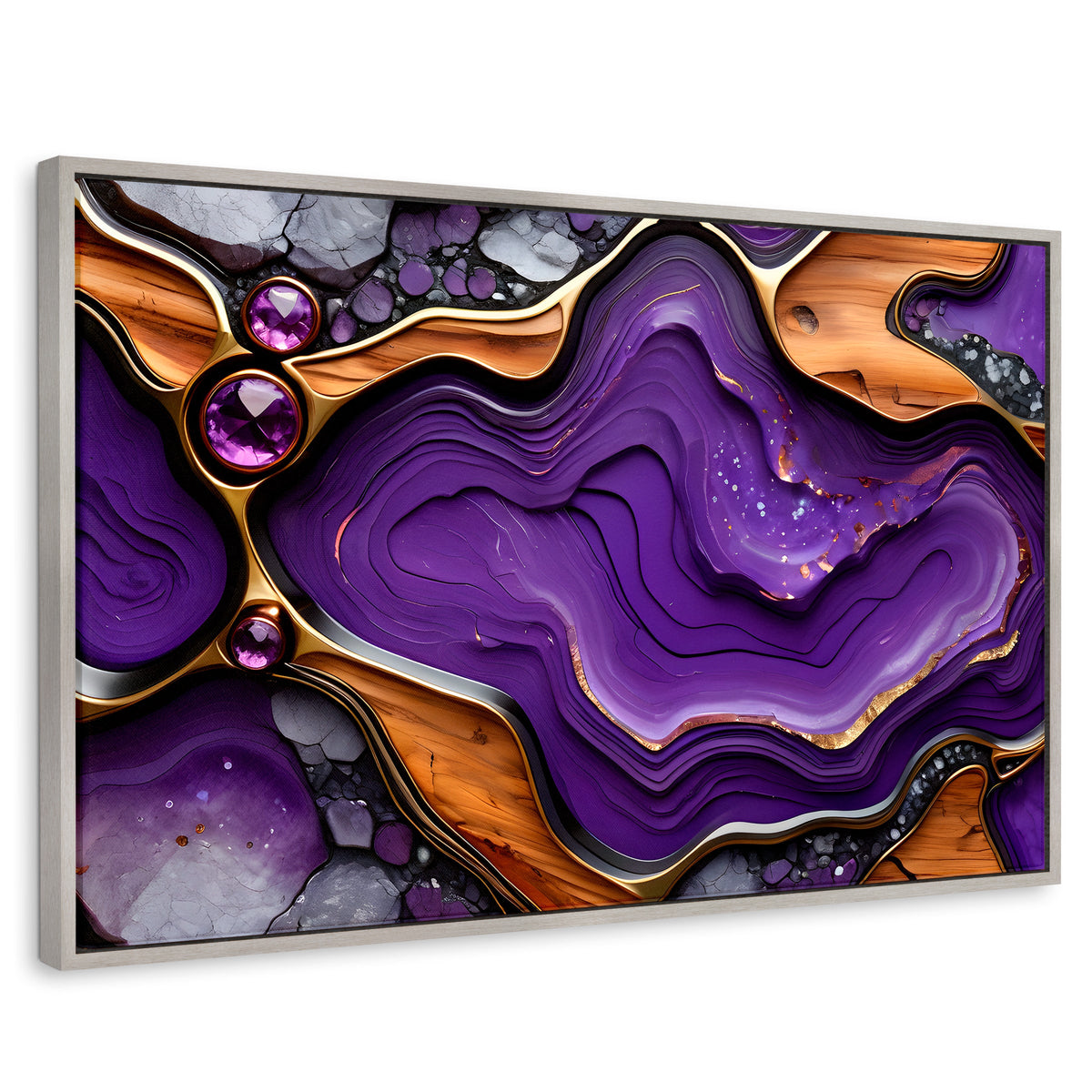 Cuadros Decorativos Canvas Revolution | Cristales Purpura | Rectangular | Portada