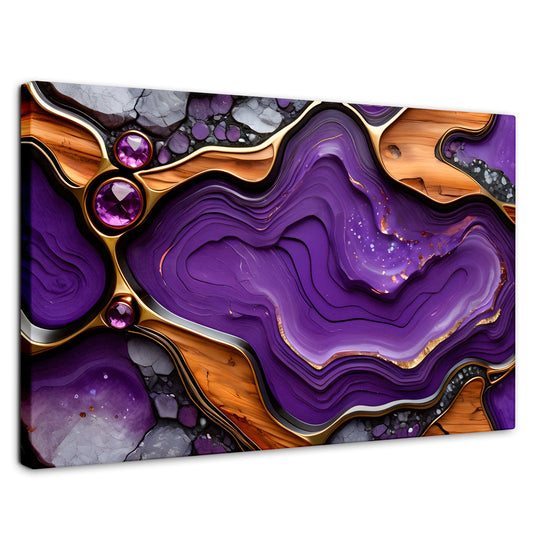 Cuadros Decorativos Canvas Revolution | Cristales Purpura | Rectangular | Portada