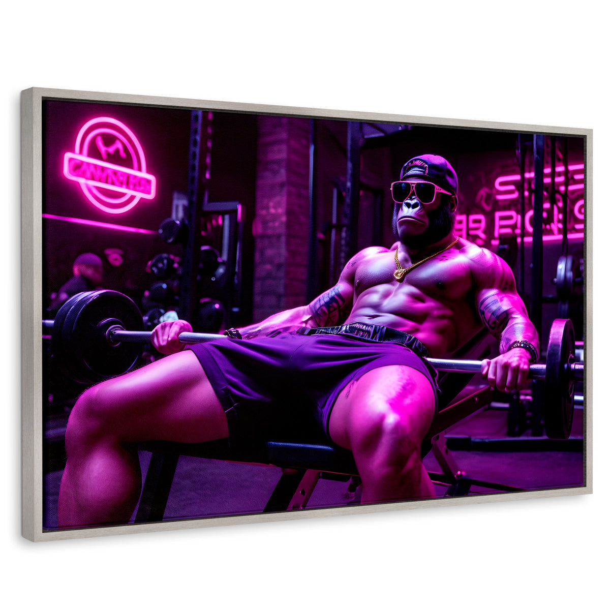 Cuadros Decorativos Canvas Revolution | Culturista Gorila | Rectangular | Portada