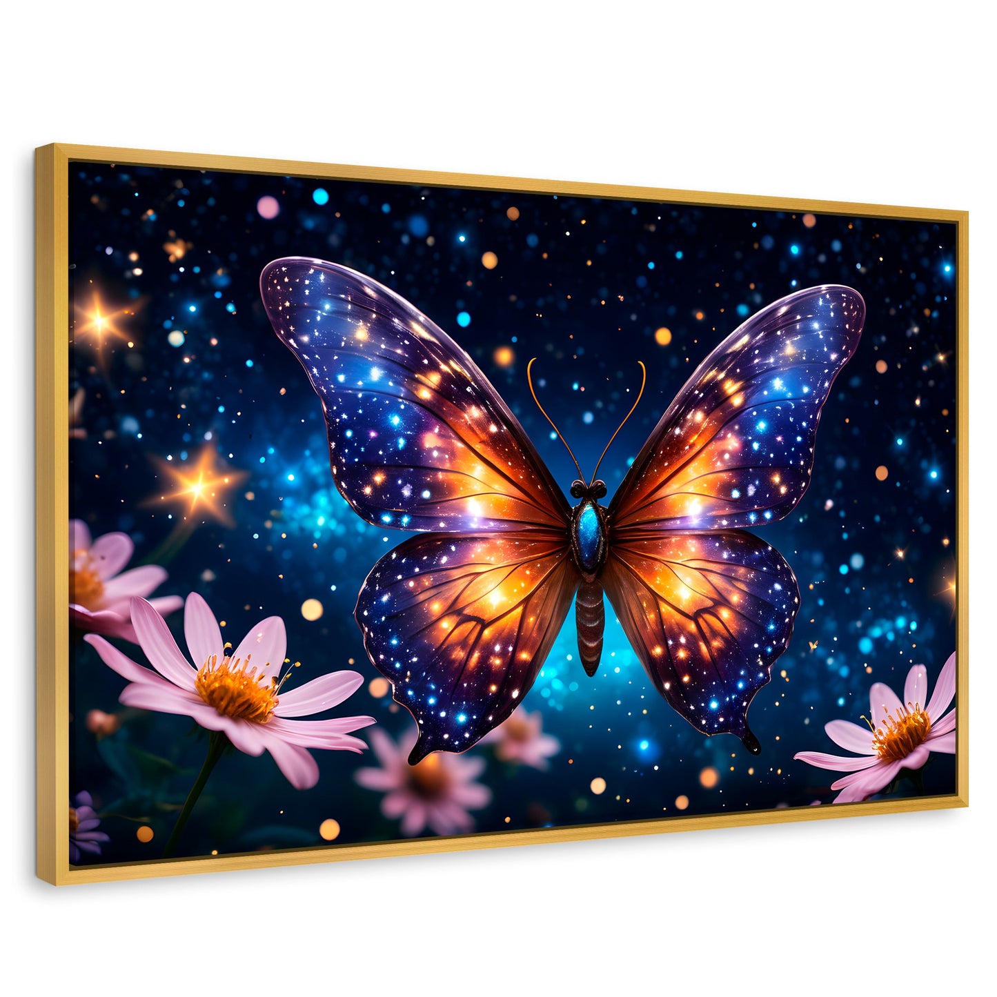 Cuadros Decorativos Canvas Revolution | Danza Brillante | Rectangular | Portada | Marco Dorado
