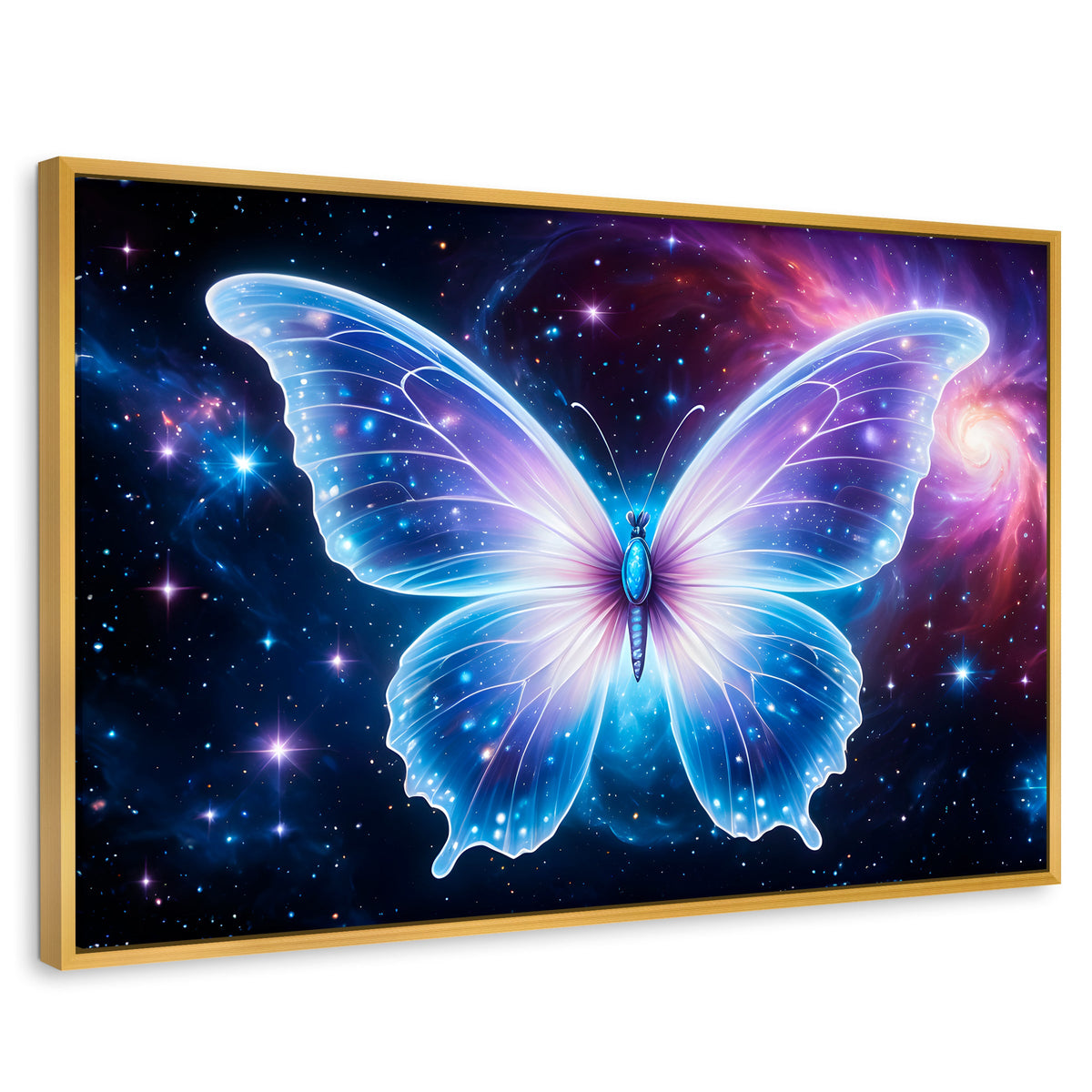Cuadros Decorativos Canvas Revolution | Danza En El Cosmos | Rectangular | Portada | Marco Dorado