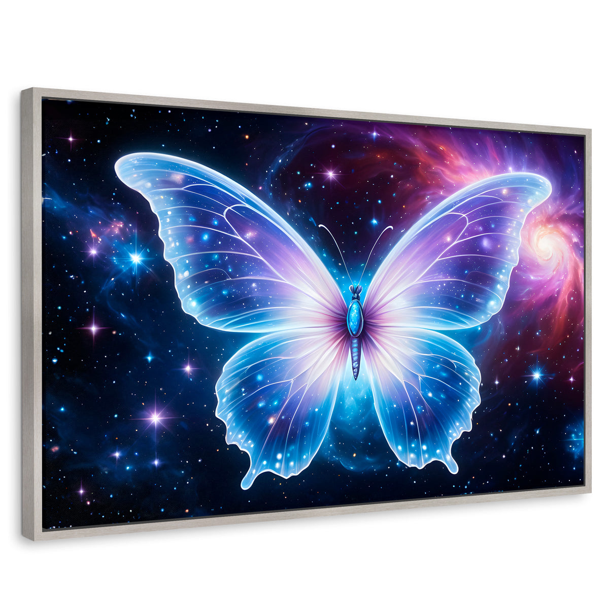 Cuadros Decorativos Canvas Revolution | Danza En El Cosmos | Rectangular | Portada | Marco Plateado