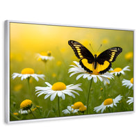 Cuadros Decorativos Canvas Revolution | Danza Entre Flores | Rectangular | Portada | Marco Blanco