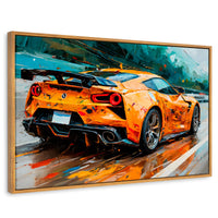 Cuadros Decorativos Canvas Revolution | Deportivo Mclaren | Rectangular | Portada | Marco Madera