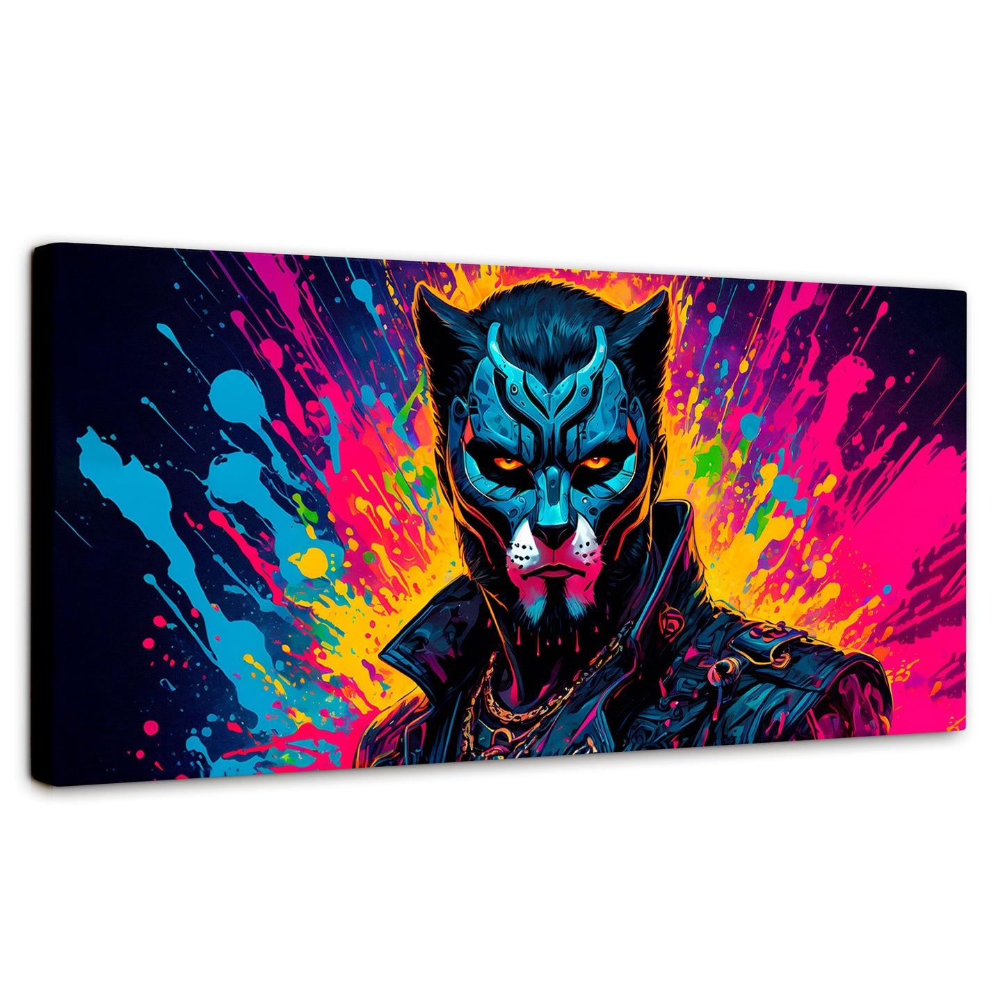 Cuadros Decorativos Canvas Revolution | Destellos Felinos | Panoramico | Portada | Marco SinMarco