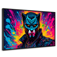 Cuadros Decorativos Canvas Revolution | Destellos Felinos | Rectangular | Portada | Marco Negro