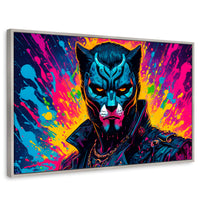 Cuadros Decorativos Canvas Revolution | Destellos Felinos | Rectangular | Portada | Marco Plateado
